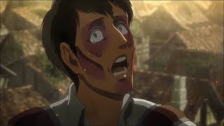 Reiner and Bertolt reveal Armored titan vs Eren full fight [upl. by Cott]