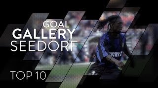 CLARENCE SEEDORF  INTER TOP 10 GOALS  Goal Gallery 🇳🇱🖤💙 [upl. by Lyda950]