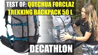 QUECHUA FORCLAZ Trekking Backpack 50 L DECATHLON [upl. by Ravert]