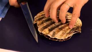 How to prepare scallops  BBC GoodFoodcom  BBC Food [upl. by Esorbma]