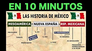 Toda la Historia de México en 10 minutos [upl. by Stafani]