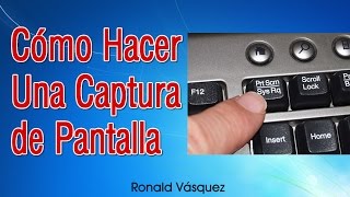 Como hacer una Captura de Pantalla en PC o Laptop [upl. by Eneliak]