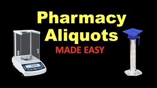 Pharmacy Aliquots MADE EASY [upl. by Elfont]