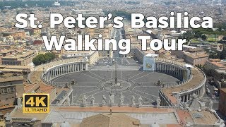 St Peters Basilica Tour  4K  with Captions 2017 [upl. by Clare]