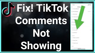 How To Fix TikTok Comment Not Showing [upl. by Nohj645]