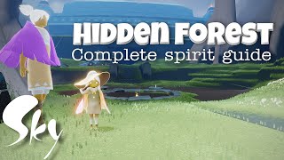 Sky Cotl  Hidden Forest  All Spirits Complete Guide  Noob Mode [upl. by Mesics]