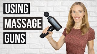 MASSAGE GUNS How To Use Them [upl. by Ferrick]