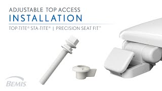 Installation Adjustable Top Access Toilet Seat  Never Loosens [upl. by Arluene]