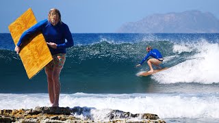 Creating amp SURFING a DIY Plywood Surfboard [upl. by Noirad]