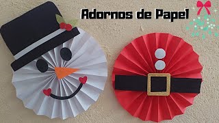 Adornos de Navidad fáciles y bonitos  Rosetas de Navidad [upl. by Arannahs]