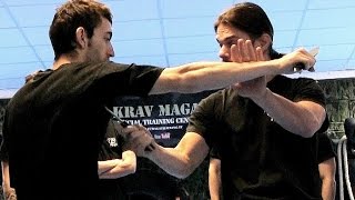 KRAV MAGA TRAINING • Knife vs Knife fighting amp counter techniques [upl. by Idel]