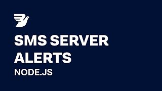 Build SMS Server Alerts using NodeJS in 5 minutes [upl. by Selin]