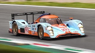 2009 LolaAston Martin B0960 LMP1 racing on track amp Great V12 Engine Howl [upl. by Valentin]