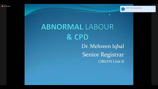 Abnormal Labor amp CPD  Obstetrics [upl. by Li287]