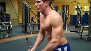 How To Tricep Pushdown Life Fitness Cable [upl. by Llibyc]