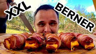 XXL BERNER WÜRSTCHEN selbst gemacht vom GRILL — Klaus grillt [upl. by Eleira305]