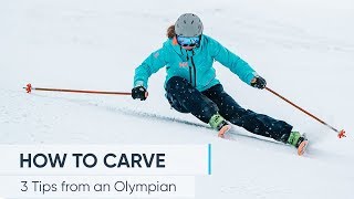 HOW TO CARVE  Ski better with these 3 TIPS [upl. by Akemehs]