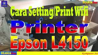 Cara Setting Wifi Printer Epson L4150 [upl. by Paderna]