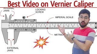 Vernier Caliper  How to use vernier caliper in hindi  How to read Vernier scale Class11th Physic [upl. by Gahan]