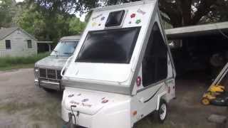 Aliner Alite 400 Pound Motorcycle Camper Trailer [upl. by Anifur]