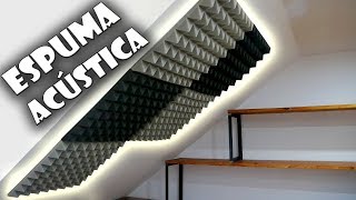 🔊 Cómo instalar ESPUMA ACÚSTICA INSONORIZACIÓN 4  Arrowzoom Foam Review  HABITACIÓNTALLER [upl. by Zoeller]