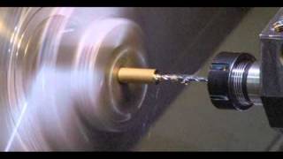 Rotary Broaching on a HAAS SL10 CNC Lathe [upl. by Eidob]