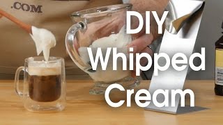 DIY whipped cream in 60 seconds [upl. by Zeuqcaj]