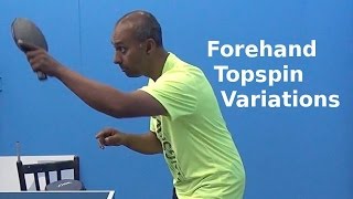 Forehand Topspin Variations  Table Tennis  PingSkills [upl. by Nomzed988]