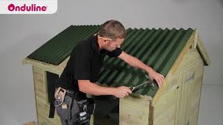 How to install ONDULINE CLASSIC corrugated roof sheets [upl. by Adrien]