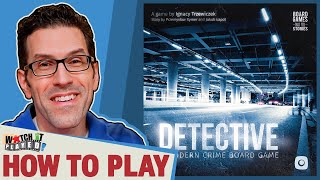 Detective A Modern Crime Board Game  How To Play [upl. by Glorianna]