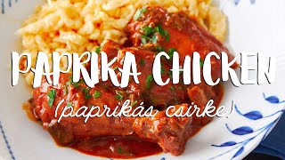 Chicken Paprikash Paprika Chicken [upl. by Ensign]