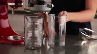 How To Set Up the Juicer amp Sauce Attachment  KitchenAid [upl. by Rossuck]