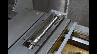 Lathe cross feed conversion to a ball screw [upl. by Mik382]