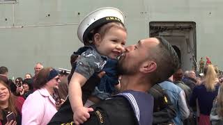 HMAS Canberra returns home [upl. by Sillsby]