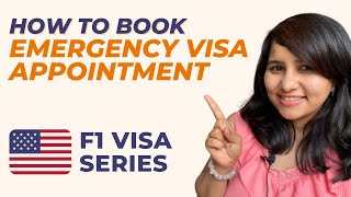 F1 visa emergency appointment  Step by step guide  USA student visa fall 2021  Shachi Mall [upl. by Lirrehs]