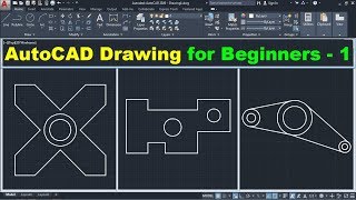 AutoCAD Drawing Tutorial for Beginners  1 [upl. by Nevar596]