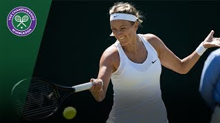 Victoria Azarenka v Elena Vesnina highlights  Wimbledon 2017 second round [upl. by Godderd476]