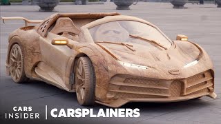 How To Build A Fully Drivable Wooden Bugatti  Carsplainers [upl. by Drais383]