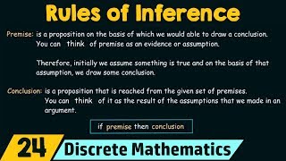 Rules of Inference  Basic Terminology [upl. by Enitsirhk]