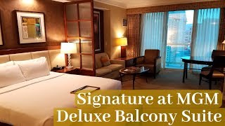 Signature at MGM Grand Las Vegas  Deluxe Balcony Suite [upl. by Lail]