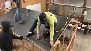 How to Install Roof Shingles [upl. by Nauaj]