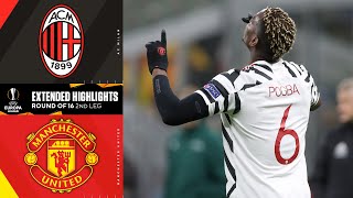 AC Milan vs Manchester United Extended Highlights  UCL on CBS Sports [upl. by Ursi]