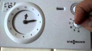 Viessmann UTARF room stat operating instructions [upl. by Zeculon915]