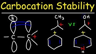 Carbocation Stability  Hyperconjugation Inductive Effect amp Resonance Structures [upl. by Arabel]