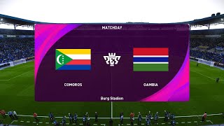 Comoros vs Gambia 04092024 Africa Cup of Nations PES 2021 [upl. by Aguie]