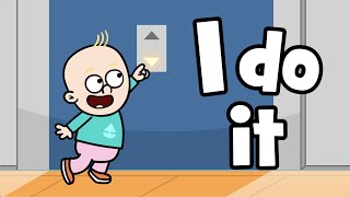 Childrens encouragement song  I do it  motivational baby song  Hooray kids songs amp nursery rhyme [upl. by Eednyl]