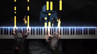 The Mandalorian  STAR WARS Piano Cover Intermediate [upl. by Annadroj883]