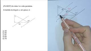 FUVEST Geometria Plana  Retas e Ângulos [upl. by Nana819]