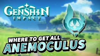 Genshin Impact ALL ANEMOCULUS Locations Updated with 12 changes [upl. by Ahseik]