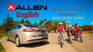 Allen Sports Deluxe Trunk Mount Bike Rack Installation [upl. by Yager]